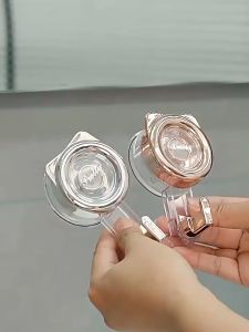 Móc Treo Đồ Hút Chân Không Thiết Kế Tai Mèo Dễ Thương Móc Dán Tường Siêu Dính Có Thể Tái Sử Dụng Không Cần Khoan