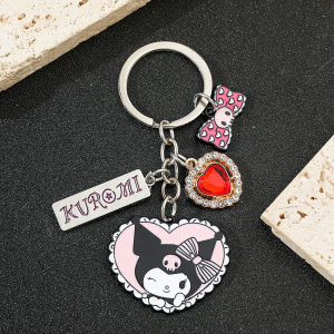 Bandai | Kawaii Kuromis Gothic Dark Style Keychain Accessories Couple Cartoon Pendant Backpack Keyrings