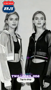 BAJS Jaket Sweater Hoodie Wanita Stylish JALAMESH/JALAMIX – Casual & Sporty