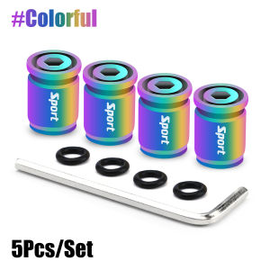 Anti Theft Tire Valve Caps Sport Style Valve Stem Covers Dust Proof Caps for Wheels Decorative Tyre Zinc Alloy Auto Accessories