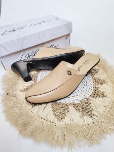 sepatu kasual wanita terbaru // sepatu hak 5cm warna kuning wanita kulit //bustong wanita kulit