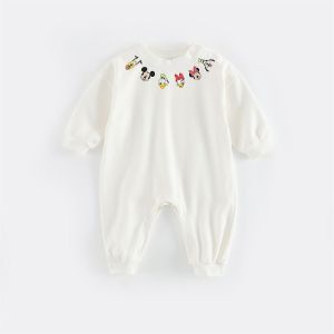 Trendy Original Cartoon Baby Romper Velvet Cotton Long Sleeve Newborn Baby Harie Crawling Suit Autumn Season Infant Clothing