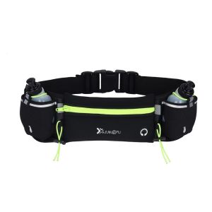2 Colors Running Waist Bag with 2PCs Hydration Bottles For Running Hiking and Jogging Outdoor Sports