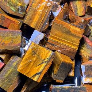 Bahan lempengan batu tiger eye nempel magnet / naturla lempengan tiger eye super quality