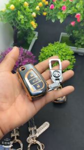 Bao Da Ốp Bảo vệ Vỏ Bọc Chìa Khóa Chống Trầy Xước Cho Xe Toyota Atis Yaris Vios Innova Mẫu Cũ - 3 Nút