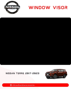 2 Tone Window Rain Door Visor for Nissan Terra 2017 2018 2019 2020 2021 2022 2023 OEM Door Visor / Window Visor Nissan Terra Car Accessories Accessory 4pcs set