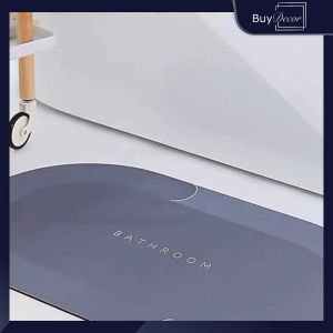 Buydecor Buy 1 Take 1 Bathroom Silicone Mat Non-slip Rubber Bottom Kitchen Mat Water absorption Wear-resistant 40*60 Floor pad Doorway