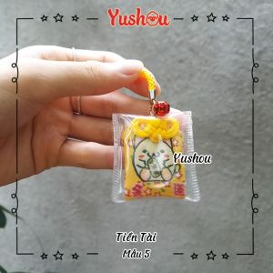 Móc Khóa Yushou Tiền Tài - Mẫu 5 (Kiểu Omamori) Có sẵn