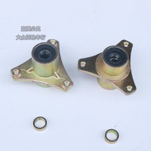 DIY Homemade Kart Front Wheel Hub Fixed Seat Calf ATV Bearing Seat Three-Hole Flange 6/7-Inch Steel Ring