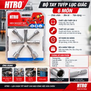 Bộ Tay Tuỳ Lực Giác 6 Món Chất Liệu Thép CR-V Thiết Kế Bền Bỉ