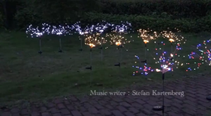 LED Solar Fairy Lights Christmas DIY String Lights Outdoor Waterproof 8 Modes Firework Lamps for Garden Christmas Tree