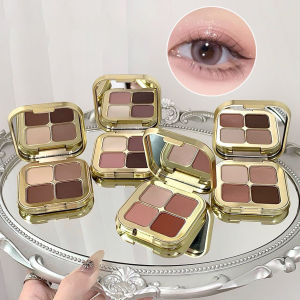 Bảng Phấn Mắt 4 Màu Nhũ Lì Tông Màu Socola Lâu Trôi Dễ Tán Nhiều Màu Sắc
