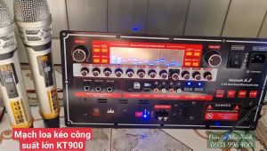 MẠCH LOA KÉO CÔNG SUẤT LỚN KT900 MẠCH LOA KÉO CÔNG SUẤT LỚN REVERB + CHỐNG HÚ 19 x 38cm
