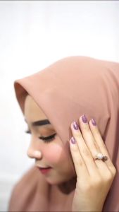 KHIMAR LASER HIJAB INSTAN EXCLUSIVE MHALVI BAHAN BABYDOLL 150X150CM