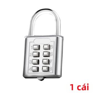 Khóa Số 8 Chữ Số Chống Nước Hợp Kim Kẽm Khóa Hành Lý Du Lịch Có Chìa Khóa Chống Trộm Cho Vali Ba Lô Sử Dụng Ngoài Trời