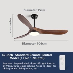 YYD | Large Power Variable Speed Ceiling Fan Light 88 inch