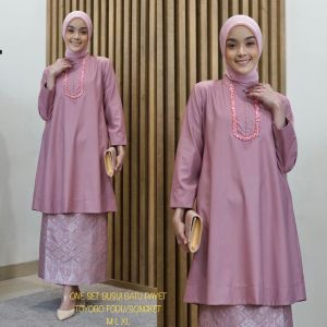COD-Gamis Polos Wanita Tangan Terompet Terbaru Bahan Sophietwis Model Simple Dan Elegan