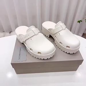 Sục Nhựa CNK Siêu Nhẹ Quai Đan Nâng Đế 6cm Êm Chân Chống Trượt (Đen Nâu Kem) MAIPY S059