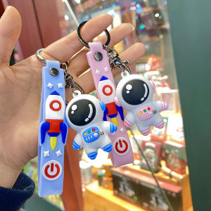 🎀Ready Stock🎀Cute Astronaut Keychain Space Suit Key Pendant Couple Key Chain Bag Pendant Car Key Accessories Couple Gift🧸宇航员钥匙扣情侣太空人公仔挂饰🧸