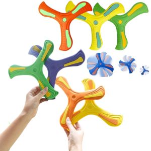 Childrens Boomerang Toy Foam Safety Material Boomerang Throwing Target Rotator Trifoliate Flying Saucer Parent-Child