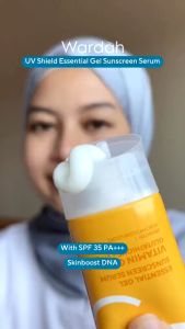 ❤️Ruby & Laura❤️Wardah UV Shield Essential Sunscreen Gel SPF 35 PA +++ 40 ml - Sunscreen Wajah 0% Alkohol dengan Vitamin C + Niacinamide