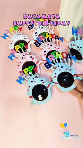 Kaca Mata HBD / Kaca Mata HBD Cupcake / Kacamata Ulang Tahun HBD Lucu / kacamata ultah unik