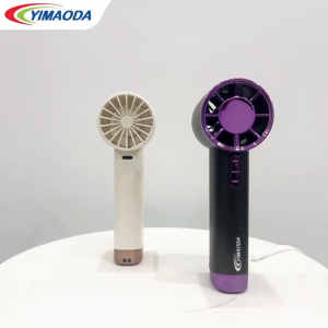 YIMAODA Mini Fan USB Handheld Stand up Desktop Fan Portable Strong Wind High Speed Fan Digital Display Adjustable Wind Speed Turbocharged Fan Suitable for Outdoor Space Conditioning and Fast Cooling Durable and Convenient Fan -1013-2