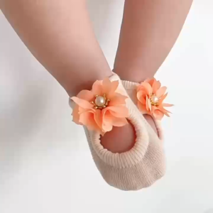3 Pairs/Set Lace Flower Newborn Baby Socks Cotton Anti-Slip Kids Floor Socks Spring Girls Gift 0-12m
