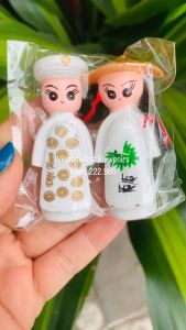 Nam Châm Dán Tủ Lạnh Hình Búp Bê Áo Dài 1 Cặp Quà Tặng Lưu Niệm Việt Nam