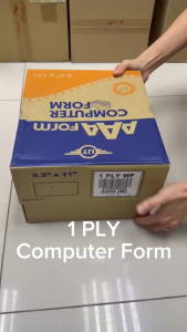 BIG BOX 1ply Computer Form 2000 FANS / Single page Dot Matrix Printer Paper / Computer Paper Single Ply Printing Paper 2000sets