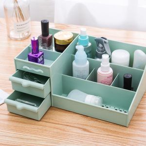 0PVN28902 Kệ đựng đồ trang điểm mỹ phẩm Hộp đựng đồ trang điểm 3 tầng đựng đồ dễ thương tủ đựng đồ trang điểm