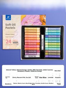 Heavy Body Oil Pastels Set Soft Wax Crayons Creative Art Filling Graffiti Brush Water Soluble 48 Colors 36 Colors Vibrant Crayons for Students