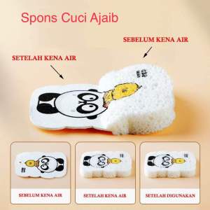Spons Busa Karakter Cuci Piring Spon Cuci Piring Sponge Busa Ajaib Spon cuci Ajaib