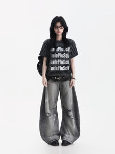 zuocisankon | Áo Thun Sọc Phong Cách Subculture Cổ Điển Mỹ