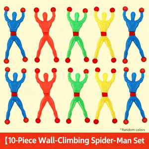 10Pcs Novelty Sticky Wall Climbing Climber Men Kids Boy Birthday Party Favors Supplies Pinata Fillers Treat Bag Gifts