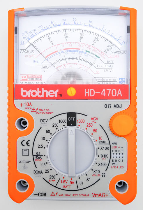 BROTHER Full Protection Pointer Multimeter HD-470A Analog Pointer ...