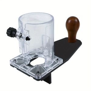 FNICEL | Precision Trimmer Router Transparent Base Kit Multi Woodworking Trimmer Router Base Milling Guide Board Router Plunge Base Tool
