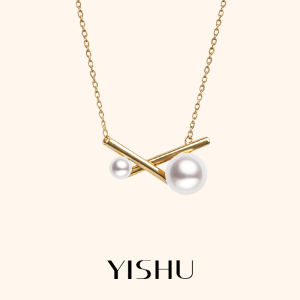 YISHU | Celebrities Style Freshwater Pearl Sterling Silver Necklace