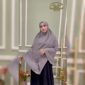 BISA COD Hijab Instan Jumbo Non Pet Pake Tali Kode AFIMI Bahan Kringkel Premium By Ory AjeZas Collec