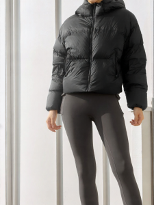 Imported Short Down Hoodie Jacket