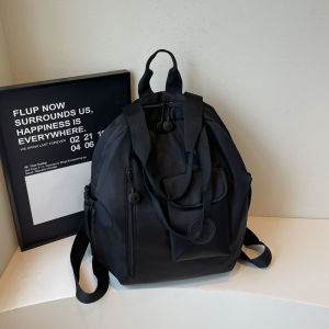 กระเป๋าเป้สะพายหลังผู้หญิงความจุขนาดใหญ่แบบพกพา ป้องกันน้ำ กระเป๋าเดินทาง กระเป๋าใส่ของประจำวัน สไตล์เรียบง่าย กระเป๋าถือ