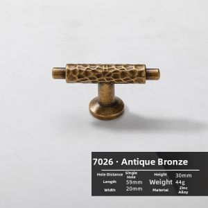 UCUBE | Vintage Brass French Style Single Hole Cabinet Handles