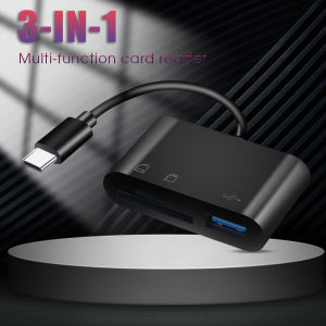 Đầu Đọc Đĩa U 3 Trong 1 USB C Đầu Đọc Thẻ Type C Sang USB SD Đầu Đọc Thẻ Micro SD Đầu Đọc Thẻ Chuyển Bộ Chuyển Đổi Dữ Liệu Cho Máy Tính Xách Tay