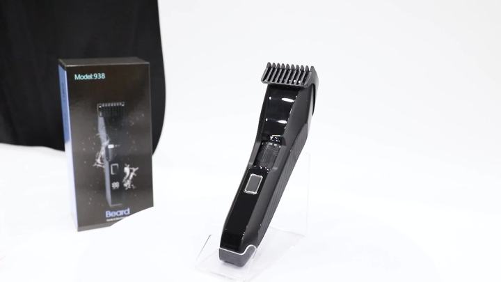 Manscape Men's Beard Trimmer, 20 Length Adjustable Blade Wheel,Stainless Steel T-Blade for Precision Facial Hair Trimming, Cordless Hair Clipper IPX7 Waterproof, LED Display(Black)