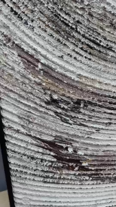 ภาพวาดสีน้ำมัน ชื่อภาพ"วงกลมแห่งความศรัทธา" คุณภาพพรีเมียมหรูหรา รูปพร้อมกรอบ ภาพติดผนังสไตล์มินิมอล นอร์ดิก