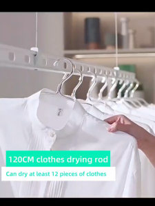 Telescopic clothes drying rack electric foldable clothes rack telescopic hanging rack clothes hanger