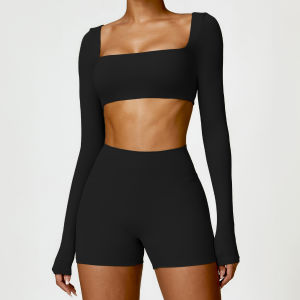 High Waist Butt Lift Three Inch Short Pants Slim Fit Fitness Pants