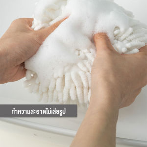 GotGo ผ้าเช็ดมือ ผ้าไมโครไฟเบอร์ แบบตัวหนอน นุ่มดูดซับน้ำได้ดี ผ้าเช็ดมือทรงกลม towels