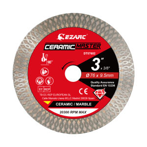 EZARC 3-Inch Super Thin Diamond Blade for Smooth Cutting Porcelain Ceramic Granite Marble Tile 3/8" Arbor Circular Saw Blades