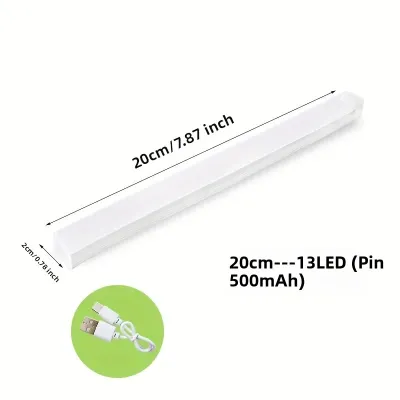Đèn Ngủ LED Không Dây Có Cảm Biến Chuyển Động Sạc USB Dùng Cho Tủ Bếp Tủ Quần Áo Cầu Thang Đèn Nền